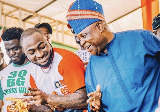 “Davido come and carry your uncle”- Netizens reacts to what Davido’s uncle, Ademola did during an interview
