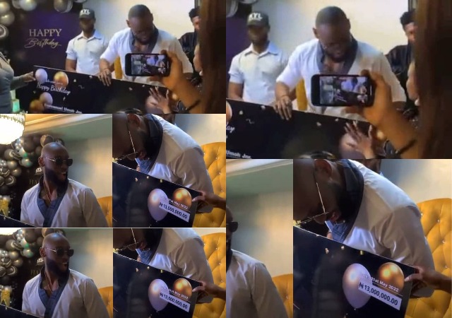 Watch Emmanuel Udoh’s Priceless Reaction as Fans Gifts Him N13 Million on His 25th Birthday