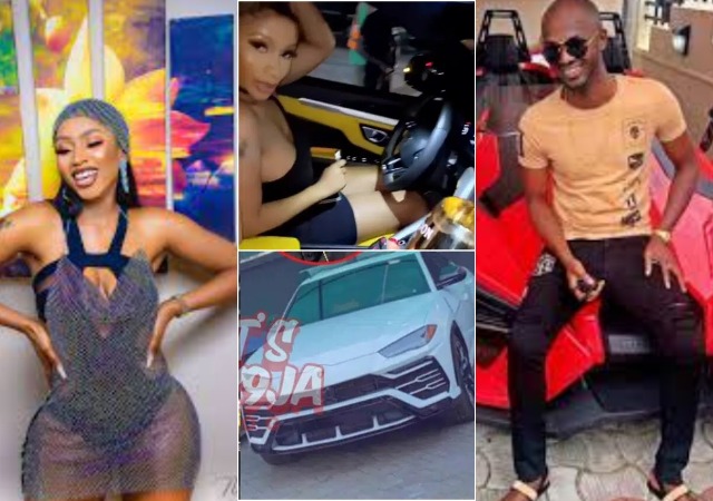 "Yellow interior no mean say the outside go yellow"- Mercy Eke gets exposed as she steps out in style with alleged lover’s car