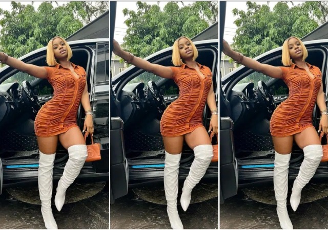 21-year-old Iyabo Ojo’s Daughter ‘Press Necks’ With Breathtaking Photos, as She Poses with Her Latest Car