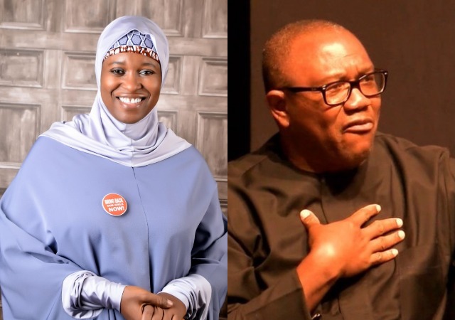 2023: Aisha Yesufu Endorses Peter Obi’s Presidential Ambition