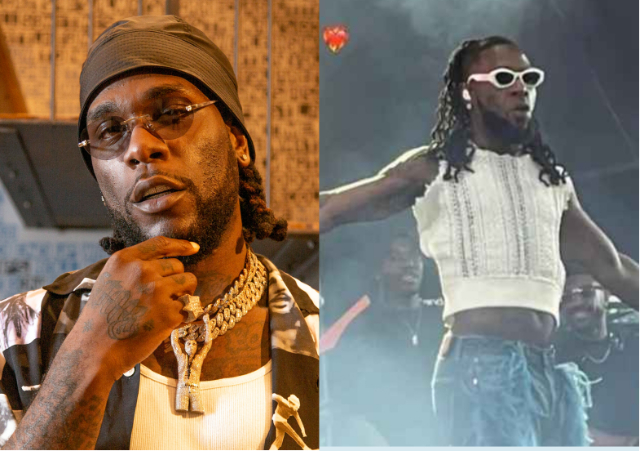 “He Thinks He Is Ayra Starr?” – Twitter Users Slam Burna Boy For Wearing A Crop-Top