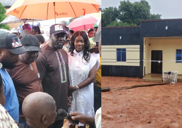 Act of kindness as Mercy Johnson and husband melt hearts with new house gift for a total stranger