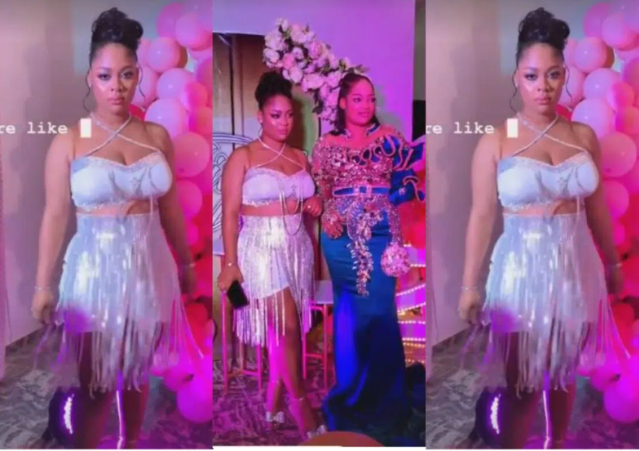 "This outfit sha"-Queen Naomi’s sister’s outfit at her birthday party stirs reactions