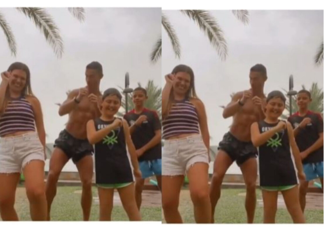 Cristiano Ronaldo shows off his dancing skills as he vibes with his family on TikTok