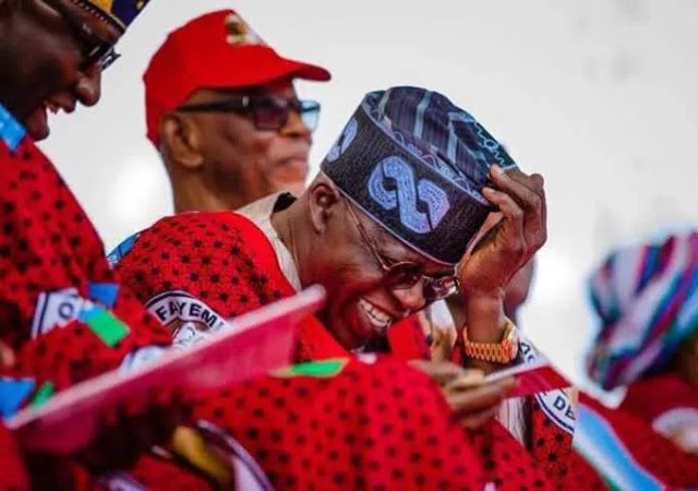 2023: Tinubu Submits Nomination Forms to Beat INEC Deadline, Speaks On Running Mate's Indentity