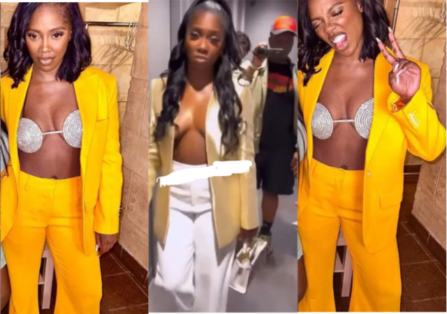Nigerians questions Tiwa Savage’s parenting skills over her love for ‘revealing’ outfits