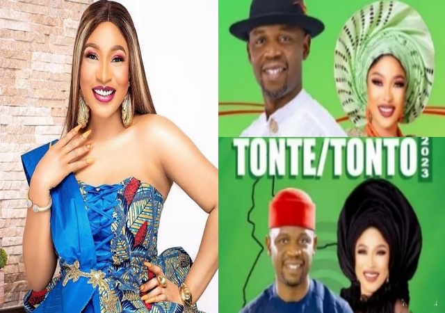 Different Reactions as Tonto Dikeh’s Emergence as Running Mate to Rivers’ Governorship Candidate