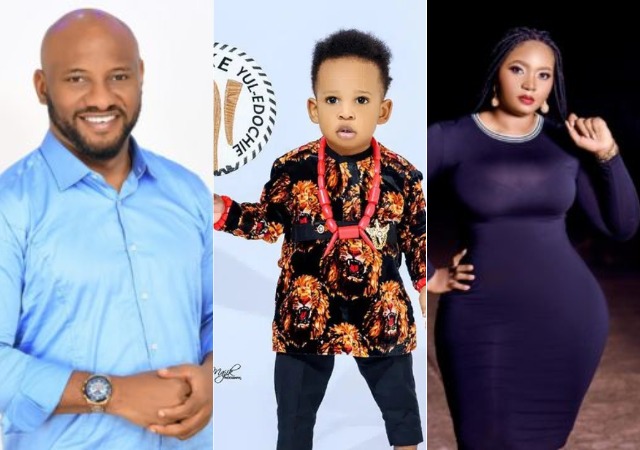 “You shall be 10 times greater than me” – Yul Edochie celebrates son with his second wife as he turns one