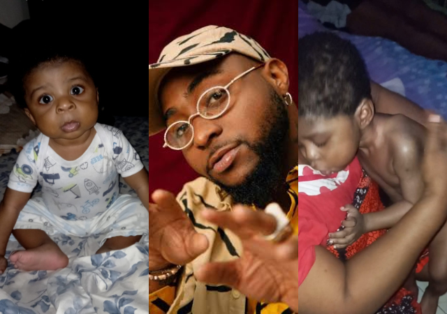 "Please save his life"– Mother whose son needs transplant begs Davido for assistance