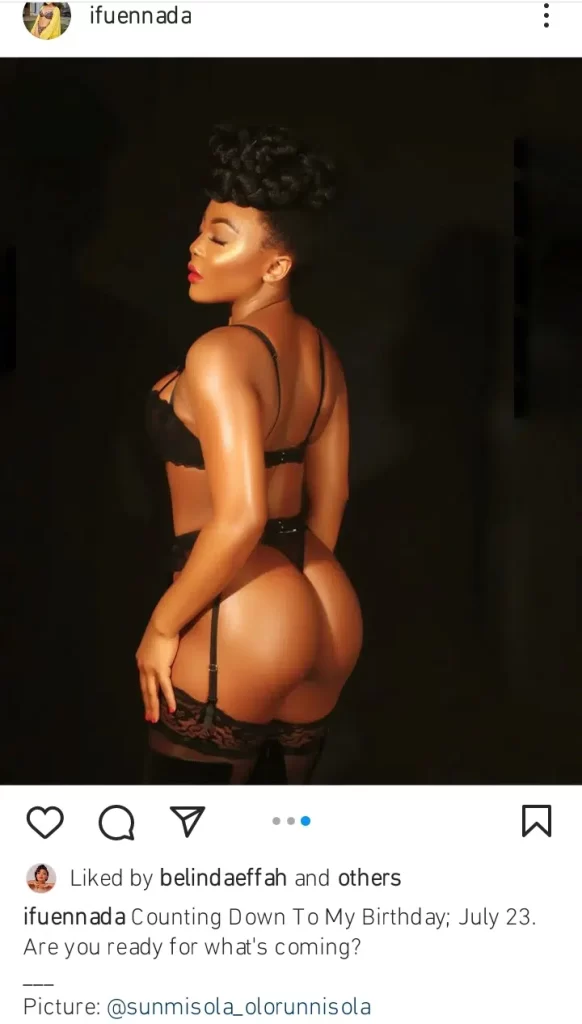 ‘No Be Small Thing I Go See for Here O’ - Reactions as Bbnaija’s Ifu Ennada Shares Racy Pre Birthday Photos