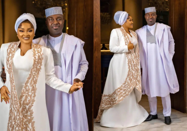 Alhaji no fast? - Mercy Aigbe’s husband sparks reactions as he taps her backside during ramadan 