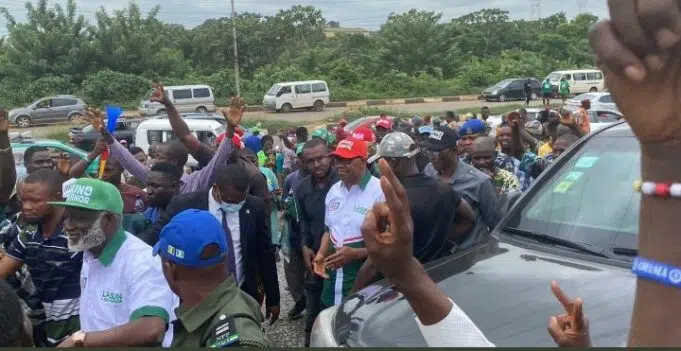 2023: Labour Party’s presidential candidate, Peter Obi has stormed Osun pulls massive crowd ahead of gubernatorial election [Photos]