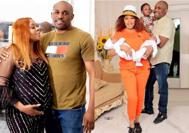 Jubilations as Actress Tricia Eseigbe Kerry welcomes twins after 10years of waiting