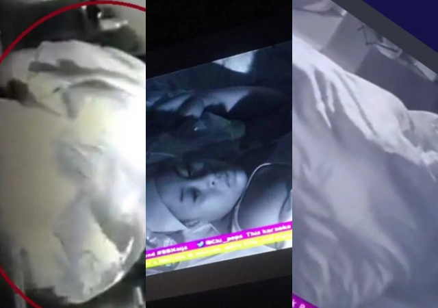 #BBNaijaS7: Daniella and Khalid gives Amaka sleepless night as they once again get busy 'under the duvet' [Video]
