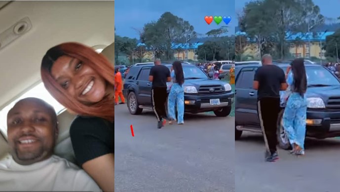 Nigerians React As Israel DMW Was Caught Picking Up Mystery Lady from Campus Days after His Introduction Ceremony
