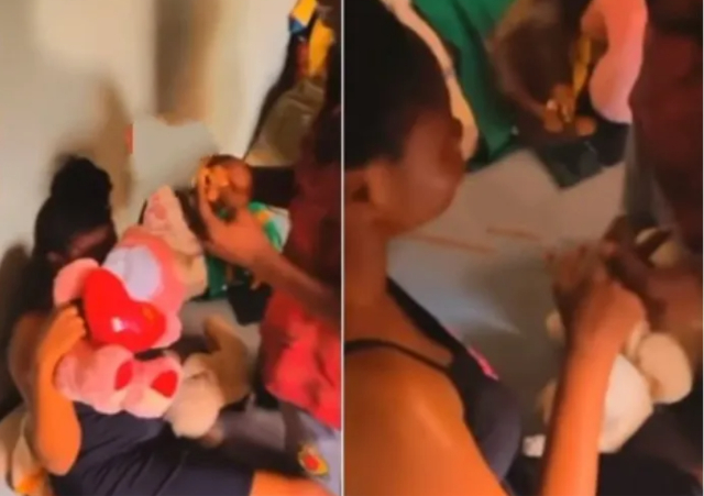 “Somebody is about to receive premium breakfast, served with Chapma” - reactions as unhappy lady accepts boyfriend’s proposal after friends persuaded her to say Yes [video]