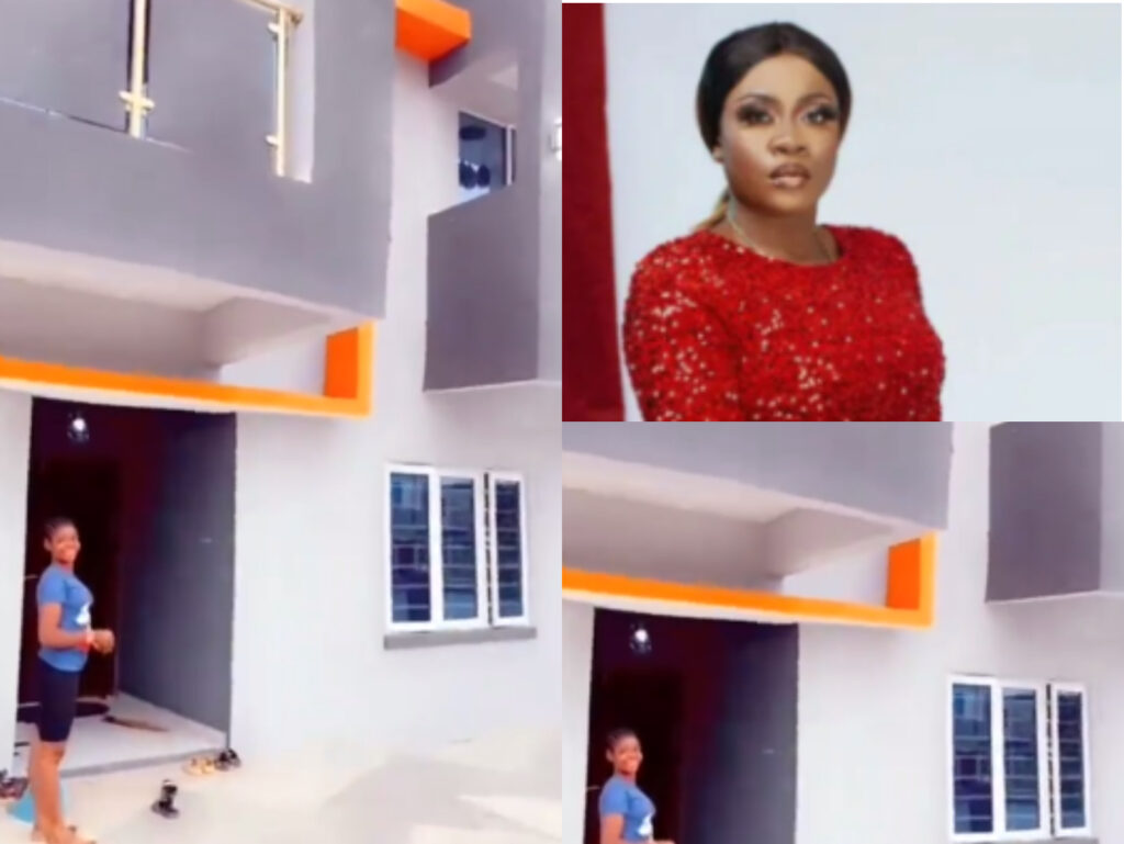 Nollywood Actress Olayinka Solomon Splashes Millions of Naira on a New House [Video]