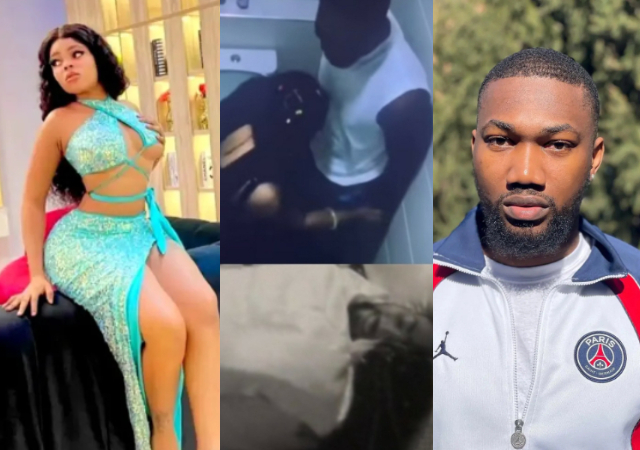 #BBNaija: Video of Deji and Chichi’s intimate moment in bed and toilet breaks the internet