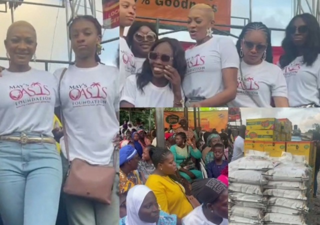 May Edochie and daughter, Danielle hit the streets, share gift items to Less privileged on birthday [Video]