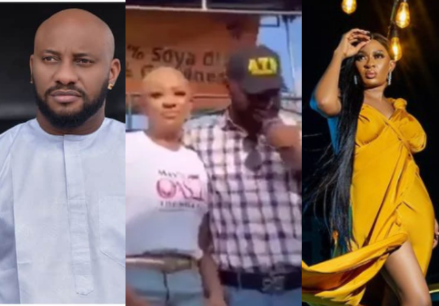 "All your deep voice and you still no get sense, May is not happy"- Yul Edochie publicly embraces first wife, May amid second wife saga [Video]