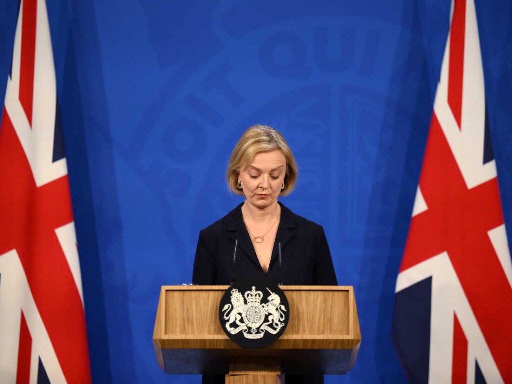 BREAKING: British Prime Minister, Liz Truss resigns after 6 Weeks in Office