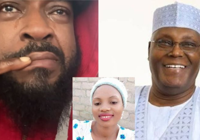 Chidi Mokeme sheds hot tears as he recalls ‘insensitive step’ Atiku Abubakar took over Deborah Samuel’s death [Video]