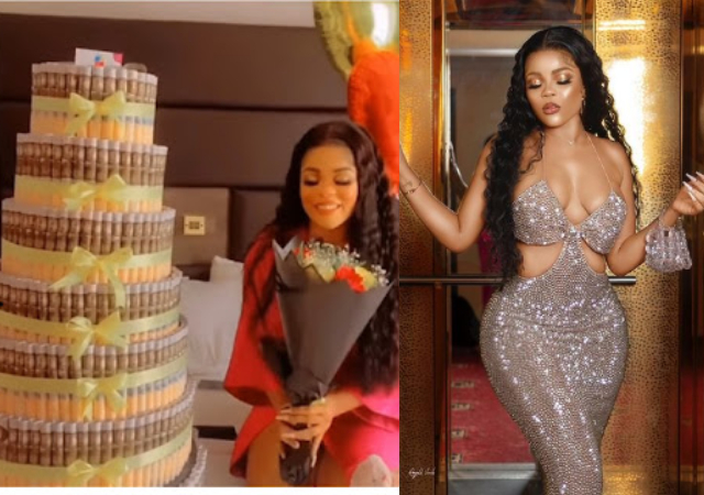 BBNaija's Chichi Receives Money Cake, Flowers And Other Gifts From A Special Fan [Video]