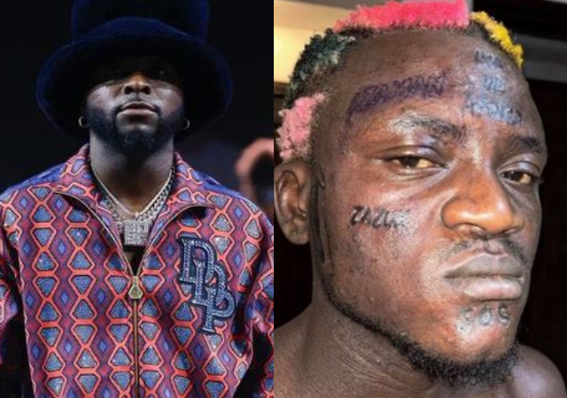 "Bruh don’t give..."- Davido reacts to Portable’s new tattoos