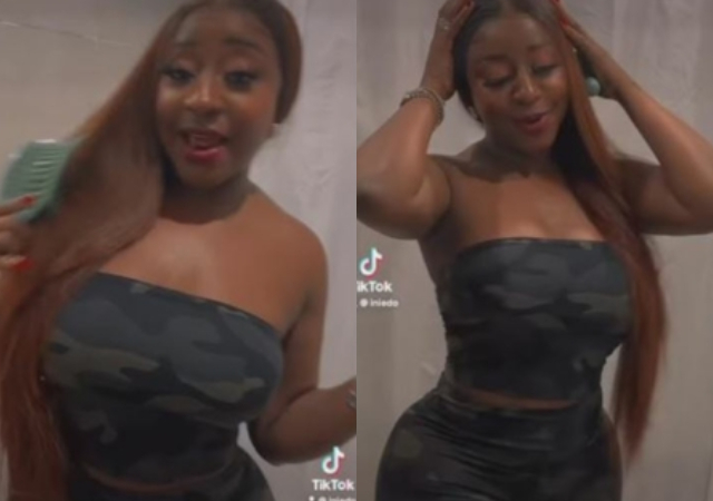 Even in a ugly bathroom: Ini Edo's recent video stirs mixed reactions