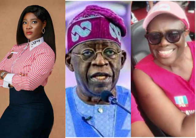Mercy Johnson escaped social media mob yesterday as Nigerians dragged Joke Silva to filth over Tinubu support walk