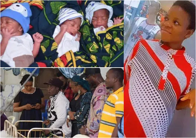 Nigerian lady breaks record in Abia hospital as she delivers 5 children at once [Photos]