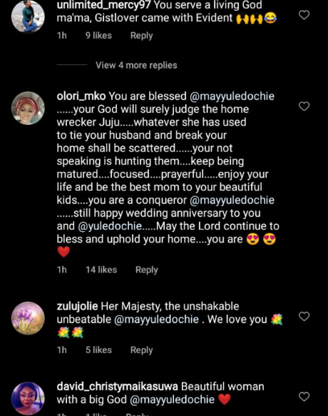 “Let The Will Of God Will Be Done” – May Edochie Breaks Silence As Judy Austin’s Ex-Husband Alleges He Is The Father Of Yul’s Last Child