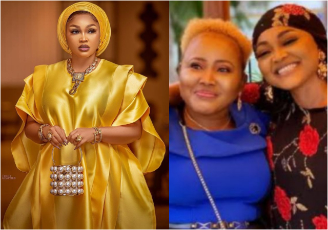 Drama as Mercy Aigbe’s sister sets mother's home ablaze accuses their her of witchcraft