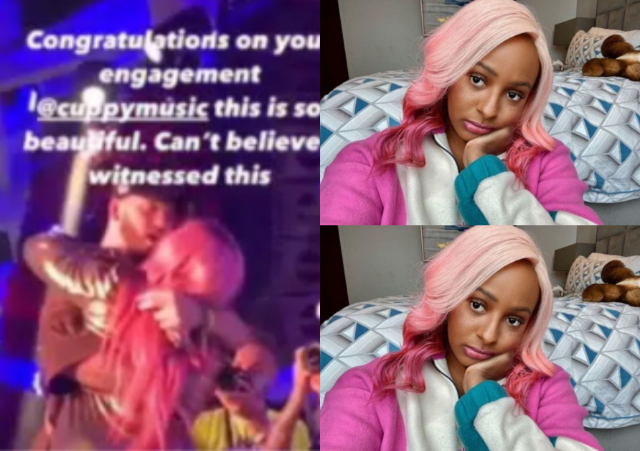Endless Celebrations As DJ Cuppy Gets Engaged By Her White Boyfriend