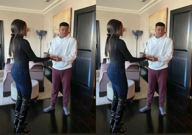 Lady Publicly Applies to Be Otedola’s Son’s Wife, Says She Cares Less About His Condition [Video]