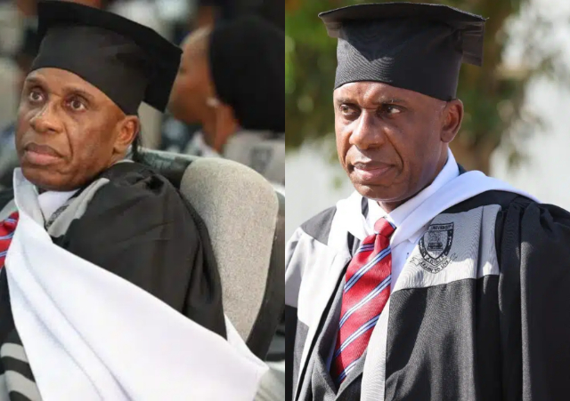 “He just became a lawyer just to fight Wike” Netizens trolls former minister of transport, Rotimi Amaechi as he bags law degree