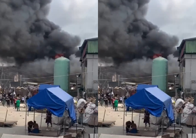 Tejuosho Market in Lagos Is Currently On Fire [Video]