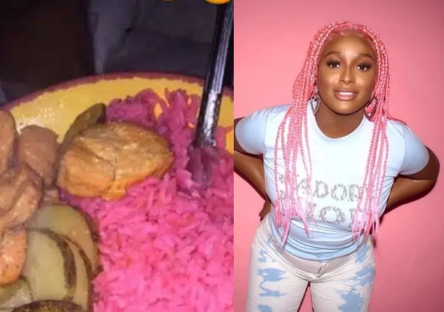 “This is what her fiancé will be eating with happiness” — Dj Cuppy sparks reactions as she makes 'jollof rice'