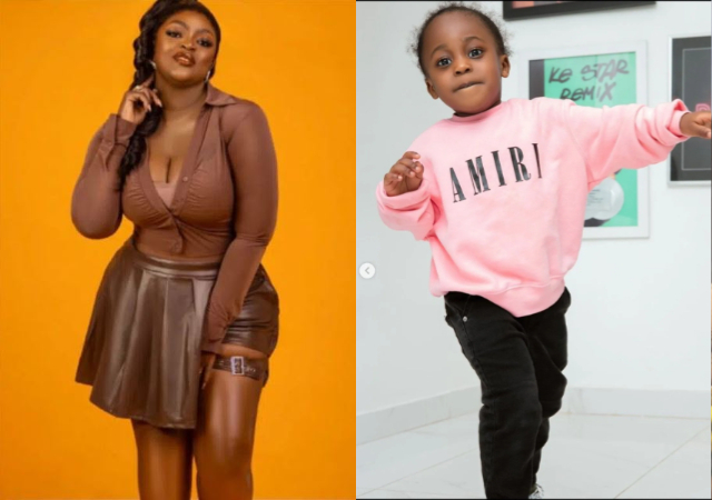 Netizens drag Eniola Badmus to filth for breaking news of Davido’s alleged son’s demise