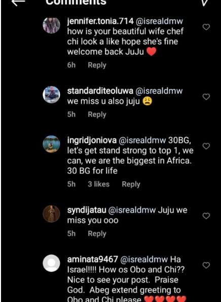 Isreal DMW Latest Reaction about Davido Leaves Fans Asking About Wellbeing Of Singer And Chioma