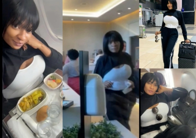 May Yul-Edochie stirs reactions as she flies business class to UK, gives sneak peek from her trip [Video]