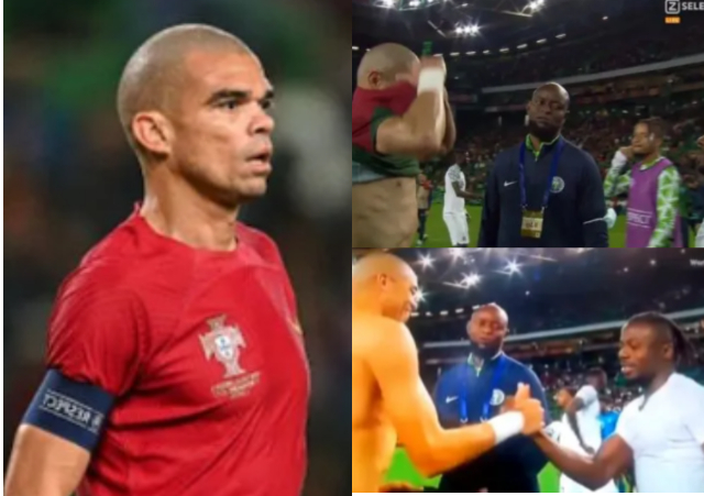 “The Super Eagles Lacks Character”- Reactions As Moses Simon, Finidi George Fight Over Pepe’s Jersey