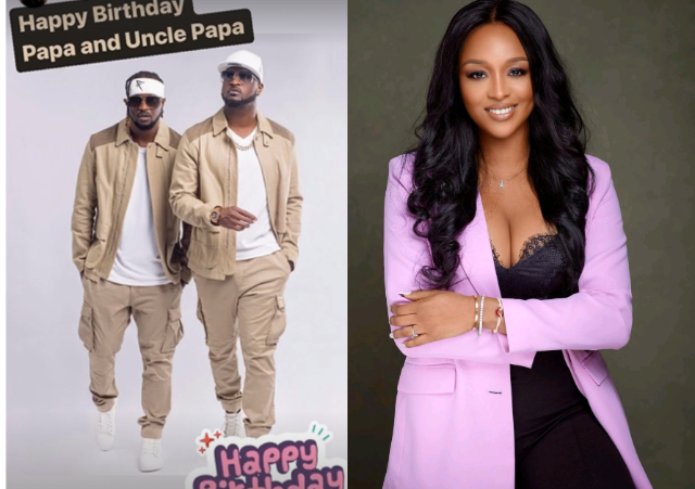 “Papa and Uncle Papa” Anita Okoye celebrate ex-husband paul and elder brother peter as they turn 41