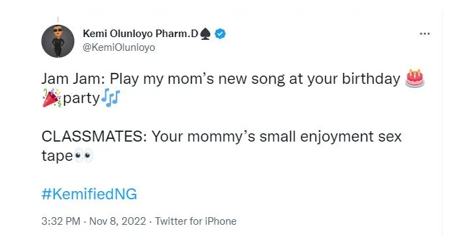 Kemi Olunloyo Slams Tiwa Savage For Justifying Her Leaked Tape In New Music Video With Asake
