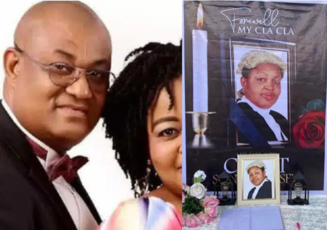 Clara Bassey, Woman who died in car accident while chasing husband and side chick, buried amid tears [Photo]