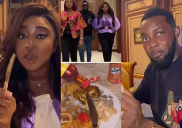 “Una still dey travel with pepper?” – AY to Chioma Akpotha as she saves him in Saudi Arabia