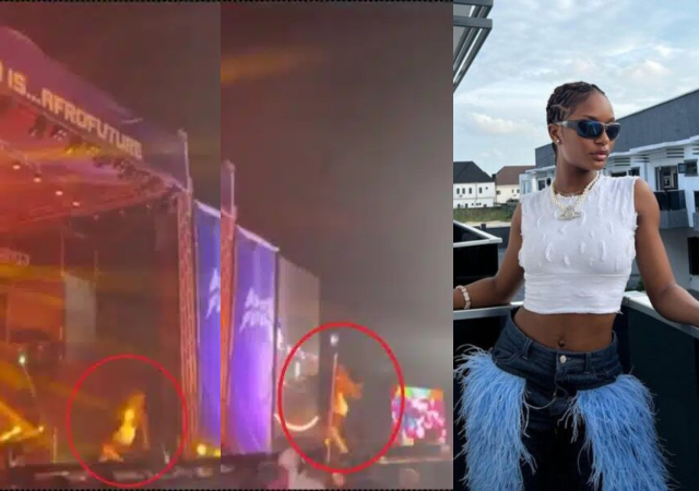 Ayra Starr receives praises as she gracefully handles her ’embarrassing’ fall on AfroChella stage [Video]