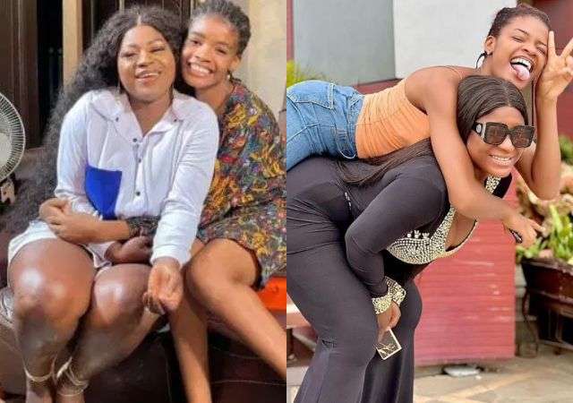 I Smell Reconciliation – Destiny Etiko Caught Watching Movie Scene with her adopted daughter on Her TV