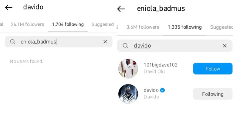 Ifeanyi Adeleke:  Davido Unfollows Eniola Badmus, Weeks after Monetizing Son’s Death